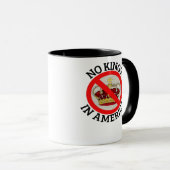 Mug No Kings In America Patriotic Style (Devant droit)