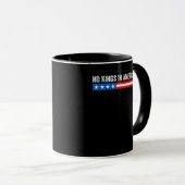 Mug No Kings In America Patriotic Style (Devant droit)