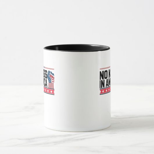 Mug No Kings In America USA Minimal Clean (Centre)