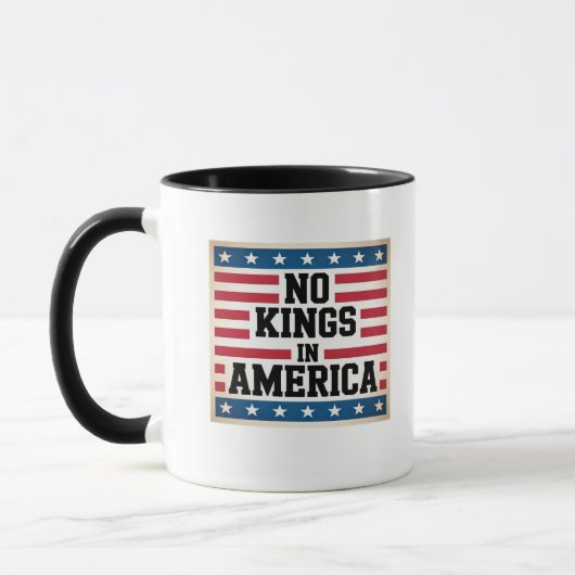 Mug No Kings In America USA Vintage Graphic (Gauche)