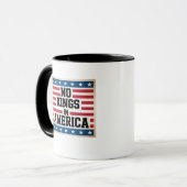 Mug No Kings In America USA Vintage Graphic (Devant gauche)