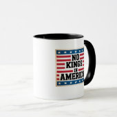 Mug No Kings In America USA Vintage Graphic (Devant droit)