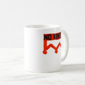 Mug No Kings Protest Graphic Grunge Crown  American Cl (Devant droit)