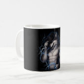 Mug No More Mr Nice Guy Funny Alpha Wolf Meme Brainrot (Devant gauche)