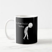 Mug No New Tools Today Funny Work Humor Sad Stick Figu (Gauche)
