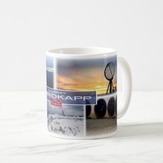 Mug NO Norvège - Nordkapp - North Cape - (Devant droit)
