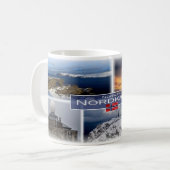 Mug NO Norvège - Nordkapp - North Cape - (Devant gauche)