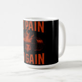 Mug No Pain No Gain – Classic Gym Motivation (Devant droit)