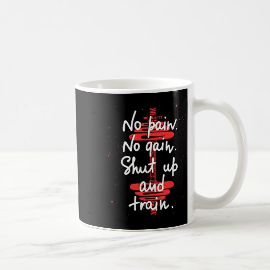 Mug No Pain No Gain Motivationnel Gym Humour Teightl (Droite)