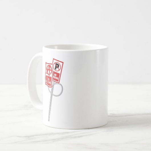 Mug No parking anarchy sign (Devant gauche)