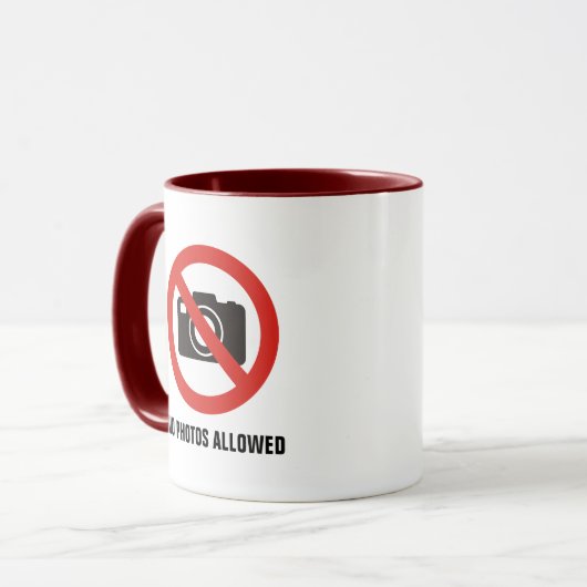 Mug No Photos Allowed (Devant gauche)