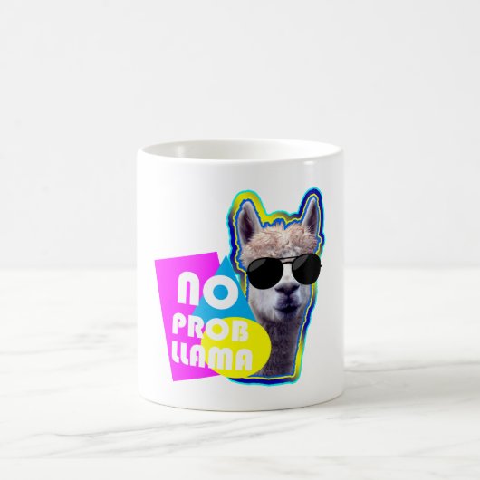 Mug No Prob Llama - humour drôle (Centre)