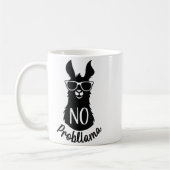 Mug No Probllama Gift Humor Word Game Lama No Problema (Gauche)