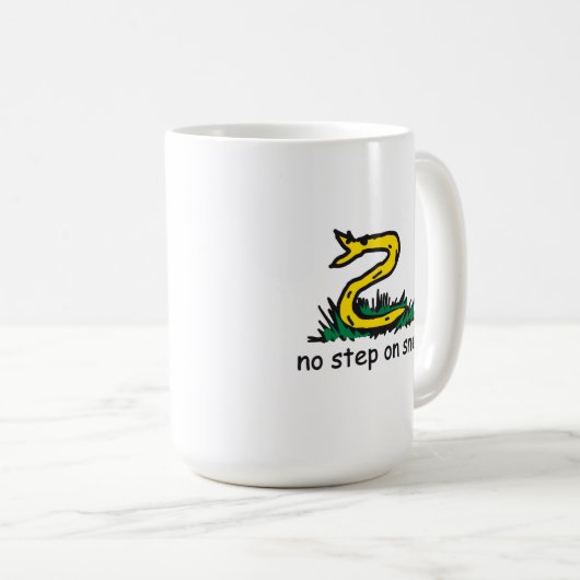 Mug No step on snek memes (Devant droit)