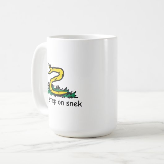 Mug No step on snek memes (Devant gauche)