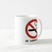 Mug No Subducting Logo - Parodie de géologie (Devant droit)