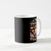 Mug No Thoughts Just Pumpkins Fall Meditation Cozy Hal (Devant droit)
