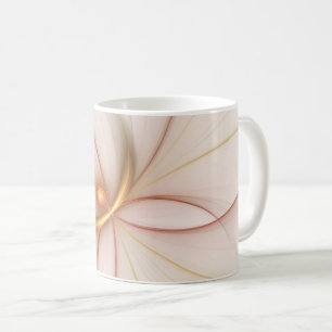 Mug Noble Cuivre Et Or Abstrait Art Fractal Moderne
