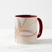 Mug Noble Cuivre Et Or Abstrait Art Fractal Moderne (Devant droit)