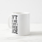 Mug N'obligez pas à utiliser ma voix d'arbitre, arbitr (Devant gauche)