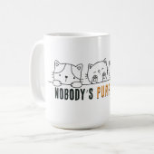 Mug Nobody's Purr-fect (Devant gauche)