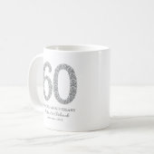 Mug Noces de diamant 60 ans de mariage (Devant gauche)