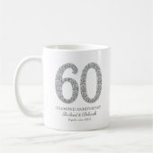 Mug Noces de diamant 60 ans de mariage (Gauche)