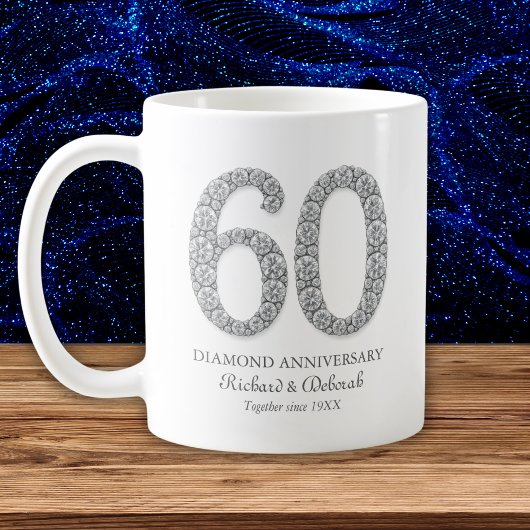 Mug Noces de diamant 60 ans de mariage