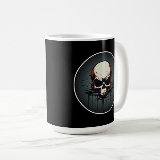 Mug Nocturnal Drip Skull Artwork (Devant droit)