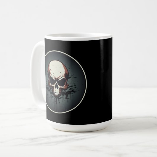 Mug Nocturnal Drip Skull Artwork (Devant gauche)