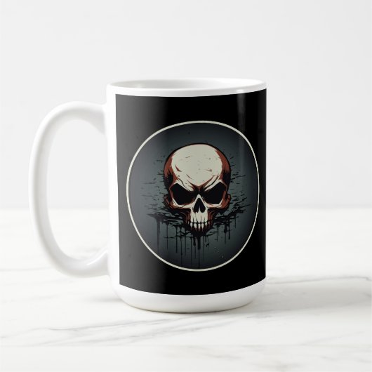 Mug Nocturnal Drip Skull Artwork (Gauche)