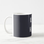 Mug nocturne en bleu foncé avec texte blanc (Gauche)