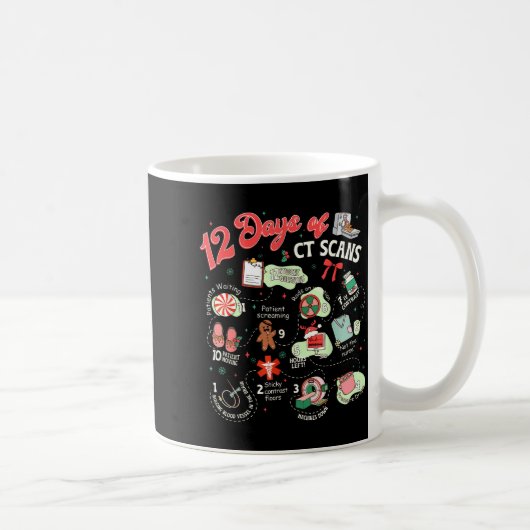 Mug Noël 12 Jours De Technologue Ct Scan Radi (Droite)
