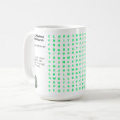 Mug Noël 15 Mot Puzzle amusant (Devant gauche)