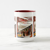 Mug Noël 1947 du chemin de fer New Haven         (Centre)