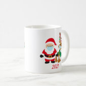 Mug Noël 2021 Reindeer Père Noël avec masque facial (Devant droit)