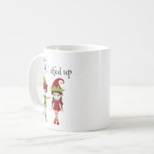 Mug Noël 2021 Toujours Élevé Elfe Mignonne (Devant gauche)