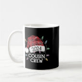 Mug Noël 2024 Cousin Crew Feux de Noël Santa Hat P (Gauche)
