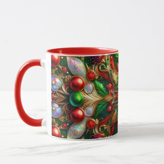 Mug NOËL ~ 3D ~ Multicolore ~ (Gauche)