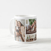 Mug Noël 5 Photos Collage Famille (Devant gauche)