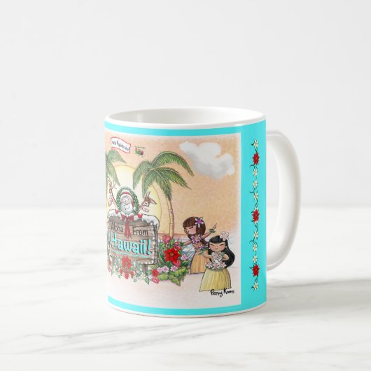 Mug Noël à Hawaii (Devant droit)