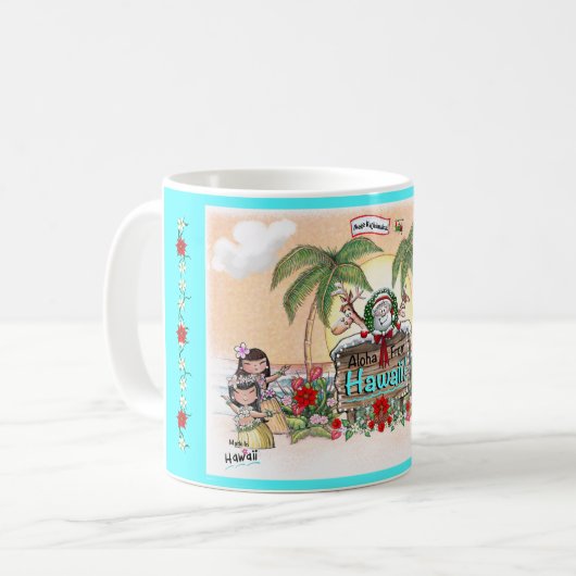 Mug Noël à Hawaii (Devant gauche)