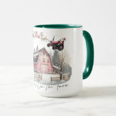 Mug Noël à la ferme, Joyeux Noël (Devant droit)
