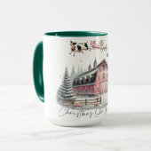 Mug Noël à la ferme, Joyeux Noël (Devant gauche)
