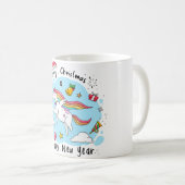 Mug Noël à la licorne (Devant droit)