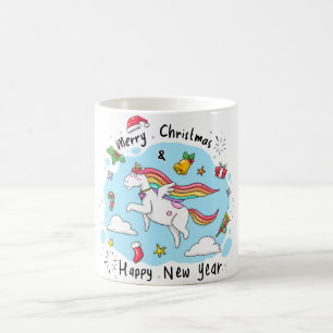 Mug Noël à la licorne