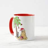Mug Noël à la plage (Devant gauche)
