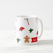 Mug Noël à l'aquarelle (Devant droit)