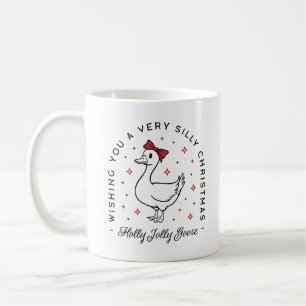 Mug Noël à l'oie sotte voeux à la coquette préppie