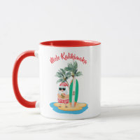 Noël à Mele Kalikimaka Tropical Surfing Père Noël
